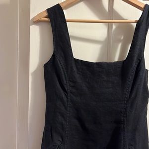 Posse Black Linen Dress